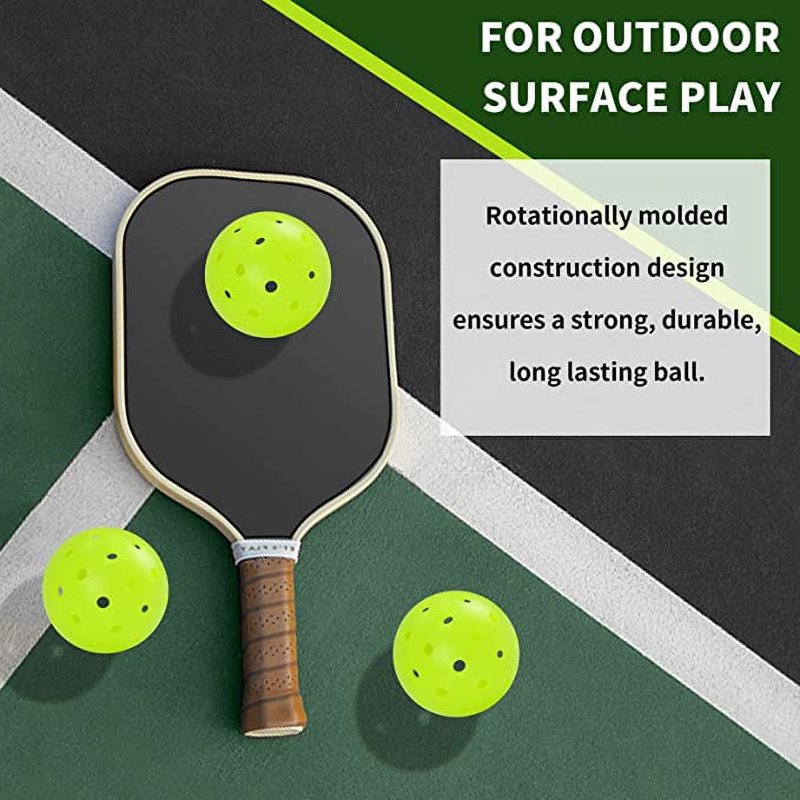 Bonison Sportic USA Pickleball Balls – Green, Indoor & Outdoor, USAPA Approved