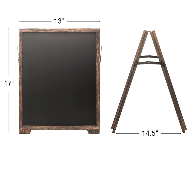 Desktop A-Frame Chalkboard 13x17 Inch Double-Sided Magnetic Blackboard