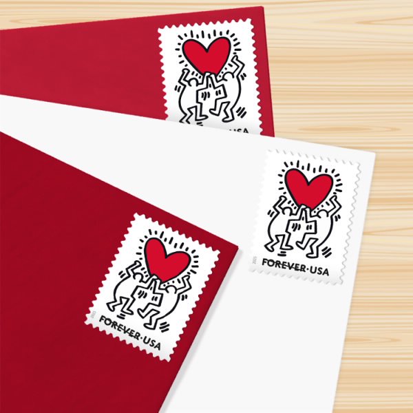 Love USPS Forever Postage Stamps - Valentine Heart Wedding Anniversary