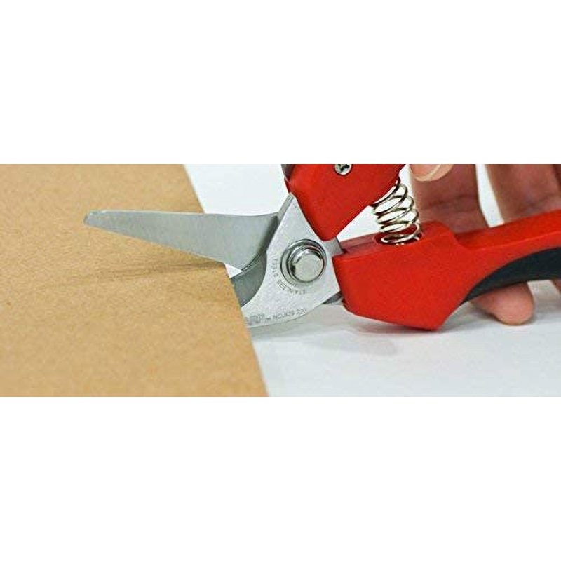 7.25-Inch Offset Multi-Purpose Cutter Shears for HVAC Electrical Telecom - Ergonomic, Ambidextrous Handle