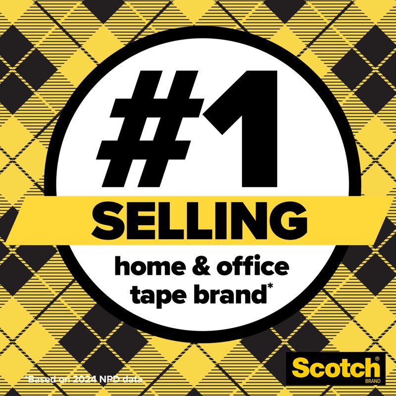 (3 Pack) Scotch Removable Double Sided Tape with Dispenser - Clear, 3/4 in x 200 in