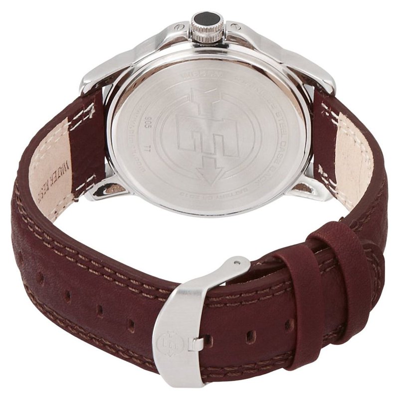Men's Expedition Metal Field Watch with Brown Leather Strap - 50M Water-Resistant, Quartz