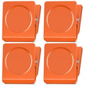 Durmate 4 Pack Heavy Duty Magnetic Clips 2.2 Inch - Orange Variation