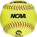 Slow Pitch Softballs 12 Inch Yellow Practice Softballs (4 Pack)