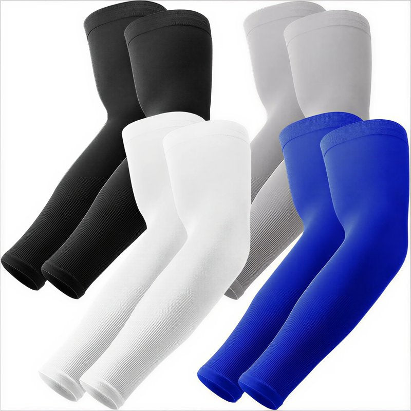 Cooling UV Protection Arm Sleeves Pack - Breathable Compression Sports Guards