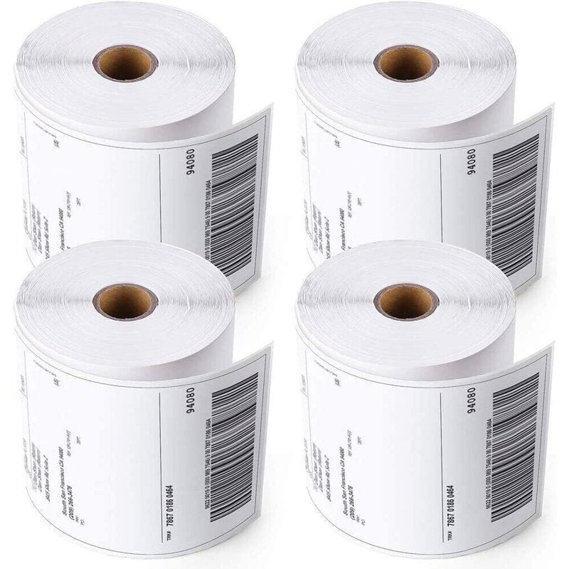 4 Rolls 4x6 Thermal Shipping Labels - 250 Labels Per Roll - 1000 Total
