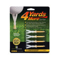 4 Yards More Yellow Plastic Golf Tees 2-3/4 Inches Durable & Reusable