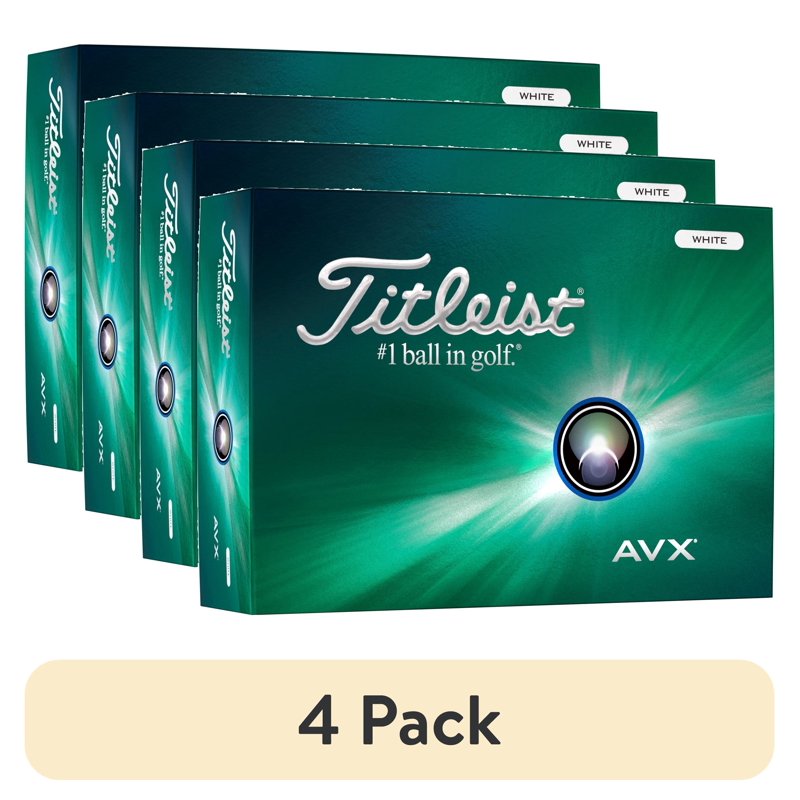 Titleist AVX Golf Balls 12 Pack White 2024 – Low Flight, Low Spin