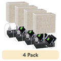 4 Pack Dimmable Bedside Table Lamps with USB Charging Ports & Phone Stands