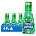 Crest Scope Outlast Long-Lasting Mint Mouthwash - 4 Pack, 500mL Each