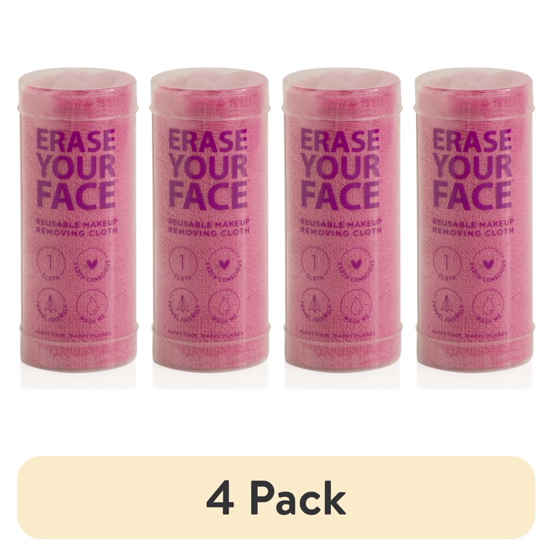 Reusable Makeup Removing Cloths Pack - Soft Pink Microfiber Face Cleansing Pads