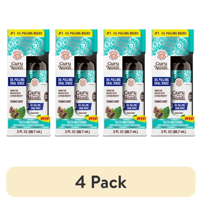 Multipack Mint Oil Pulling Mouthwash - Travel Size, Alcohol-Free & Fluoride-Free