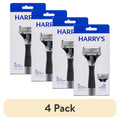 Men's Shaving Razor Kit with 4 Refill Blades - Close, Comfortable Shave