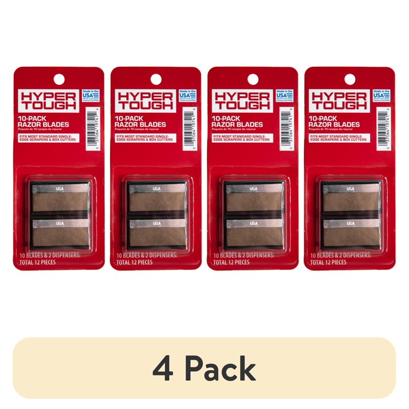 Single Edge Razor Blades Dispenser Pack - High Carbon Steel, Paper Wrapped