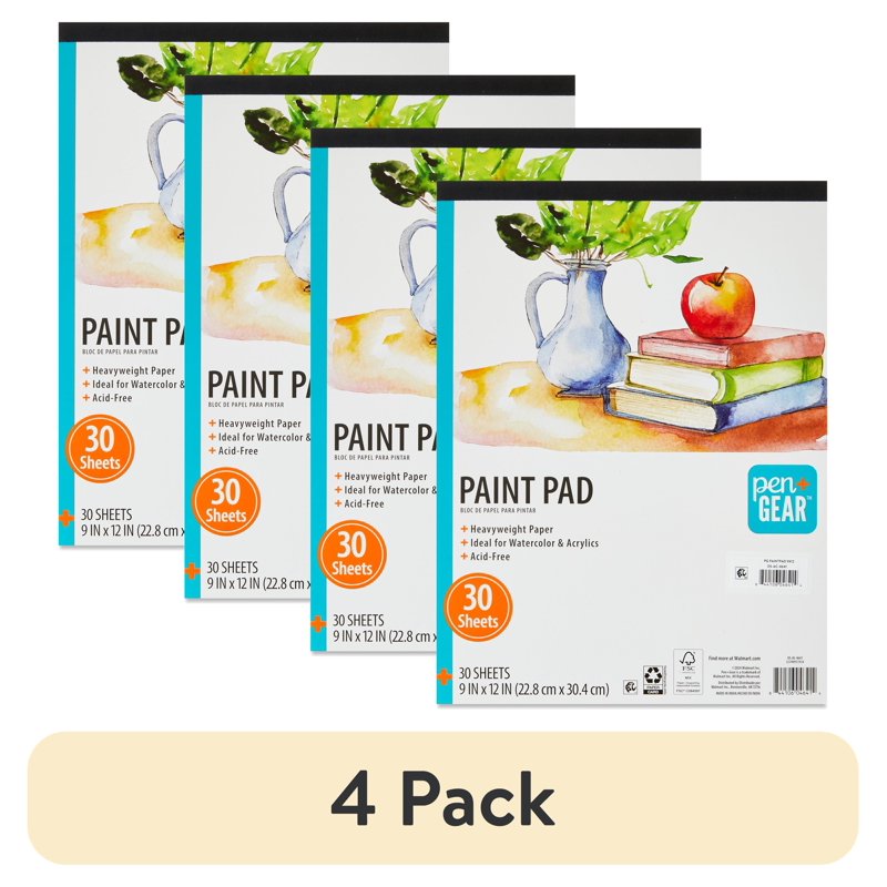 Heavyweight Mixed Media Paper Paint Pad 9x12 Inches, 30 Sheets - Art & Craft