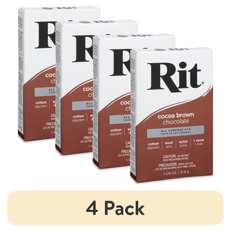 Rit All Purpose Powder Dye Cocoa Brown - Fabric Dye Set