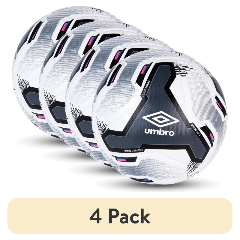 (4 Pack) Umbro Disruptor Size 4 FIFA Basic Approved Soccer Ball