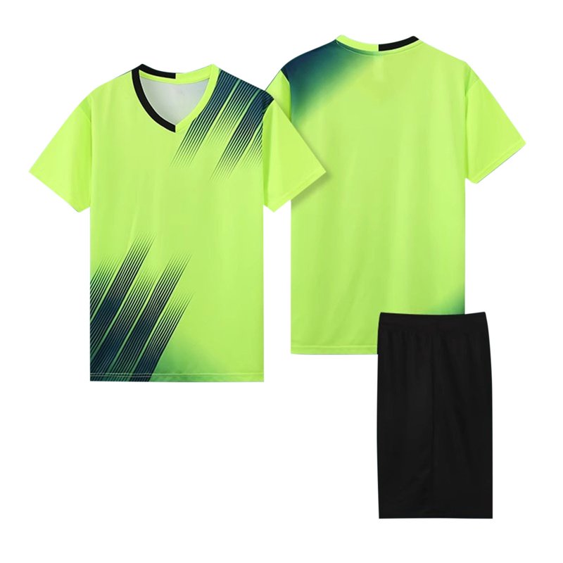 Green 13 Years Boys Soccer Jersey Set Shirt and Shorts - 2 Pack
