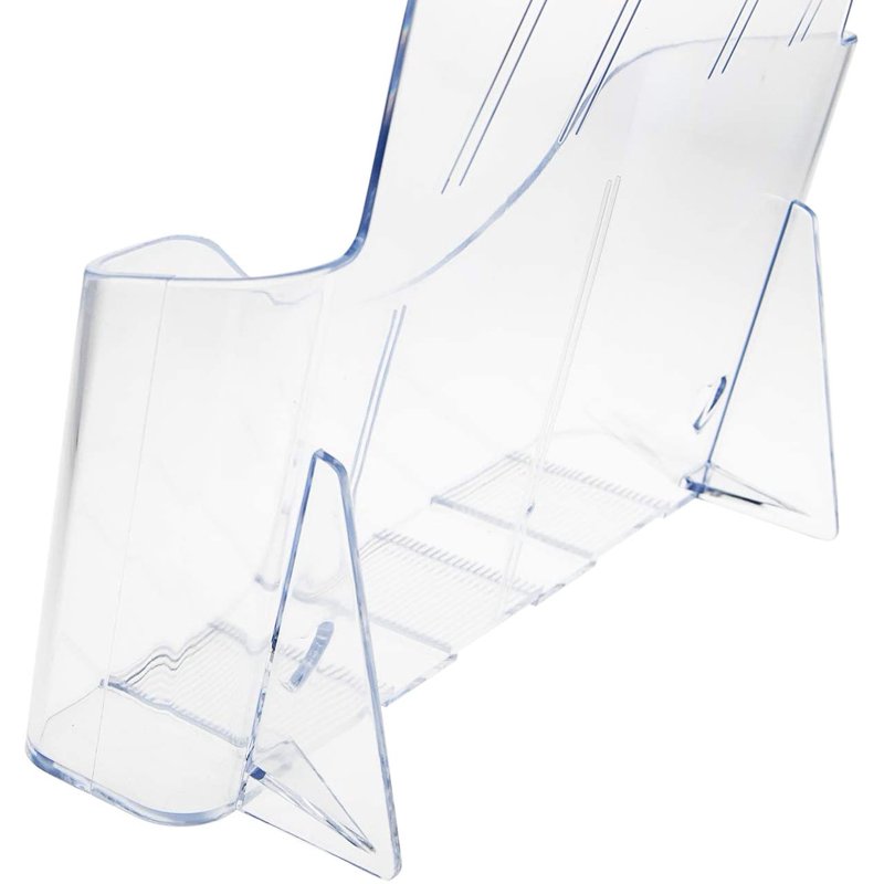 Acrylic Brochure Holder 8.5x11 Inch Pack of 2 Desk & Wall Mount Display Stand