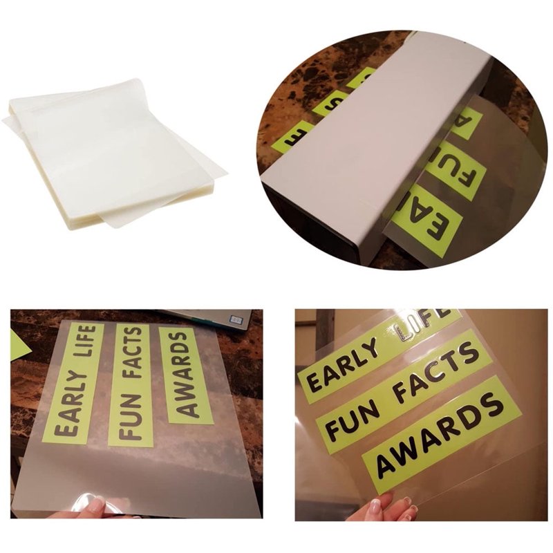Thermal Laminating Pouches Letter Size 9 x 11.5 Inch, 3 Mil Clear Sheets, Bulk Pack of 1000 for Office & School