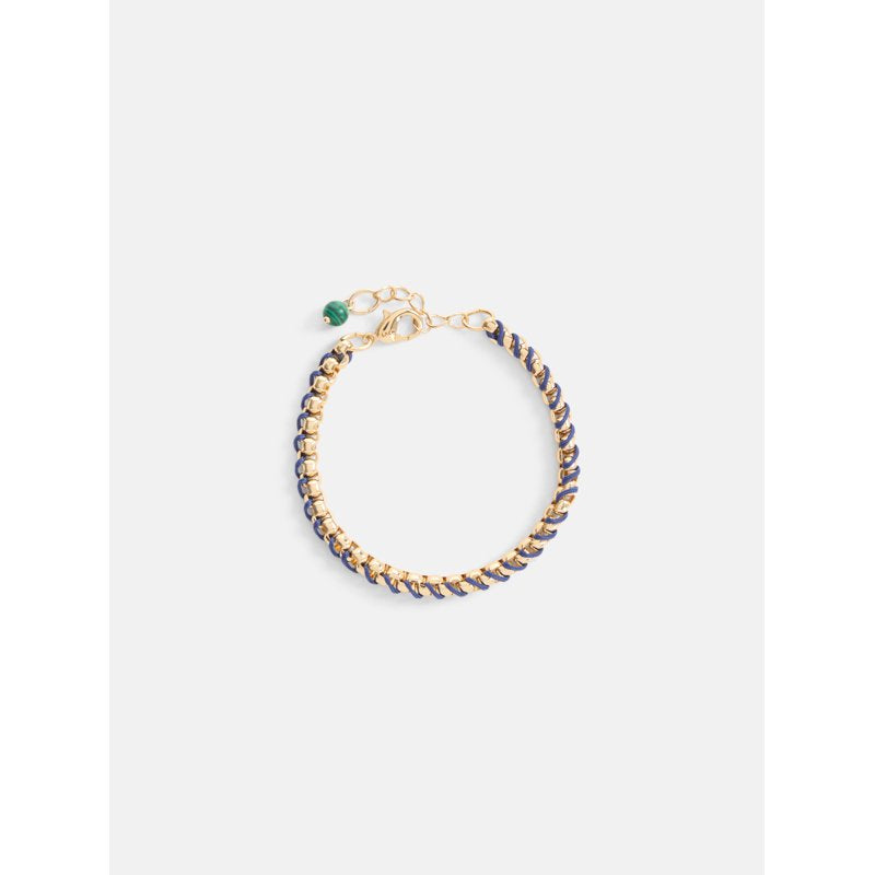 Women's Gold-Tone Navy Cord Bracelet - Adjustable Jewelry Accessory