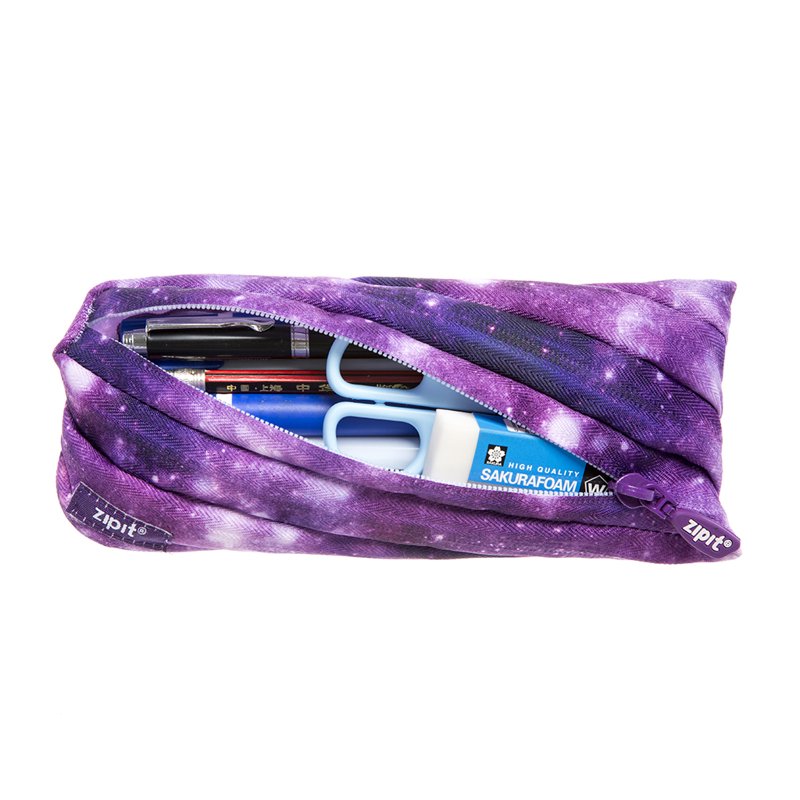 Galaxy Colorz Pencil Case - Bright Purple Pencil Pouch for School & Office