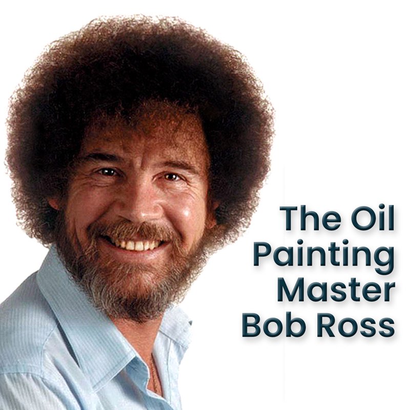Bob Ross Oil Painting Set with Canvas Panels & Travel Easel - 15 Piece Art Kit