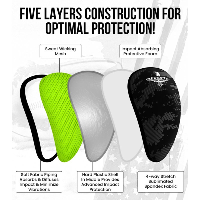 Lightweight Athletic Cup for Men & Boys with Soft Rim Comfort - Impact Protection for Baseball, Football, Lacrosse, Hockey