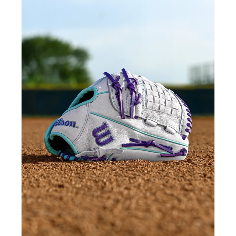 Youth Fastpitch Softball Glove 12 Inch Web Support for Right Hand Throw