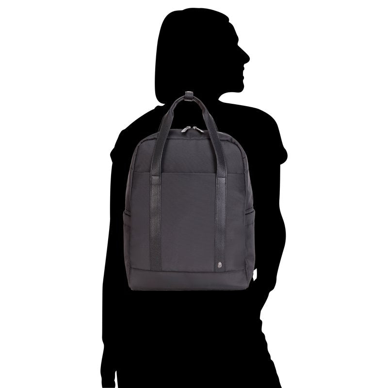 Convertible Travel Backpack Tote with Laptop Sleeve - 16-Inch Nylon