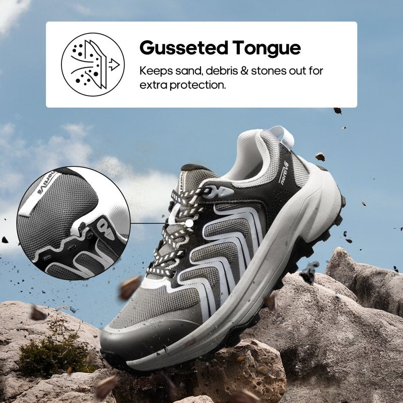 Women's Lightweight Hiking Sneakers with Arch Support and Water-Resistant Design