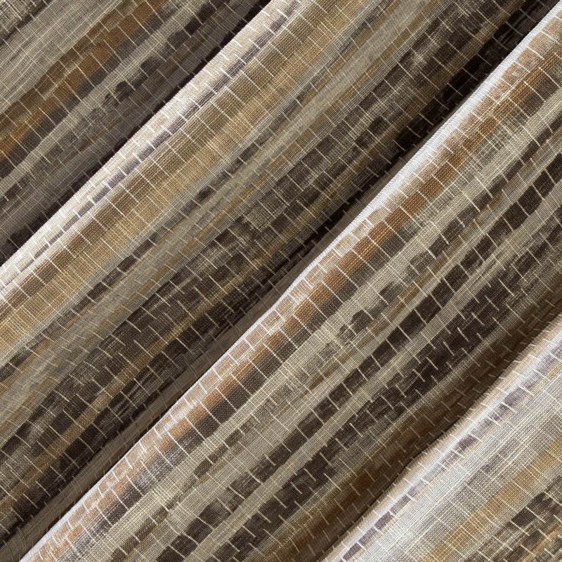 Blackout Curtain Panel with Grommets - Abstract Stripe, Thermal & Noise Reduction