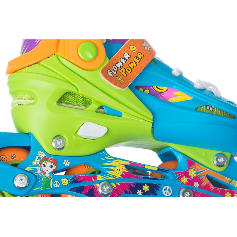 Girls Inline Skates with Light-Up LED Laces & Wheel - Youth Sizes Available