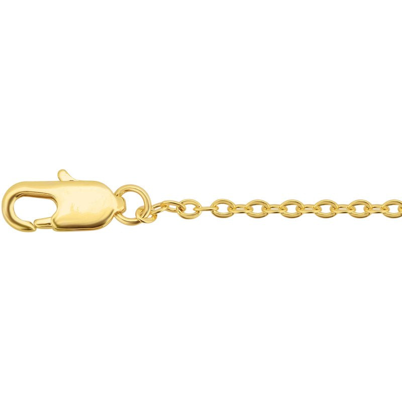 Women's Owl Charm Bracelet with Diamond Accent 7-Inch Two-Tone Brass Jewelry