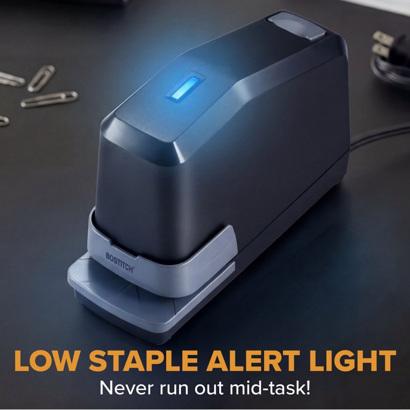 Heavy-Duty Electric Stapler with 45-Sheet Capacity - Includes 5,000 Staples & Remover