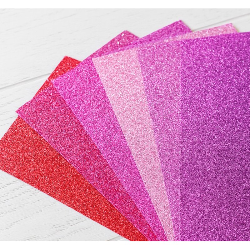 Glitter Berry Craft Paper Pad 12x12 Inches 210 GSM for Scrapbooking & DIY