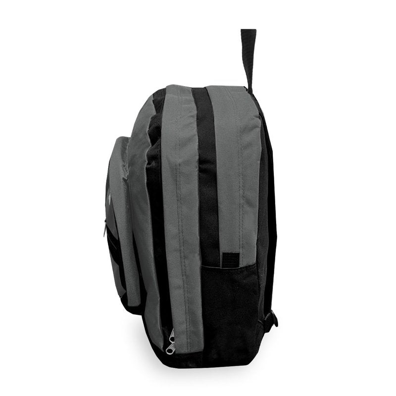 18-Inch Unisex School & Travel Backpack with Dual Compartments - All Colors Available