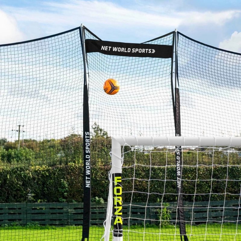 Pop-Up Ball Stop Net System with Posts - 4.5 ft Extender Included | 5x Sizes