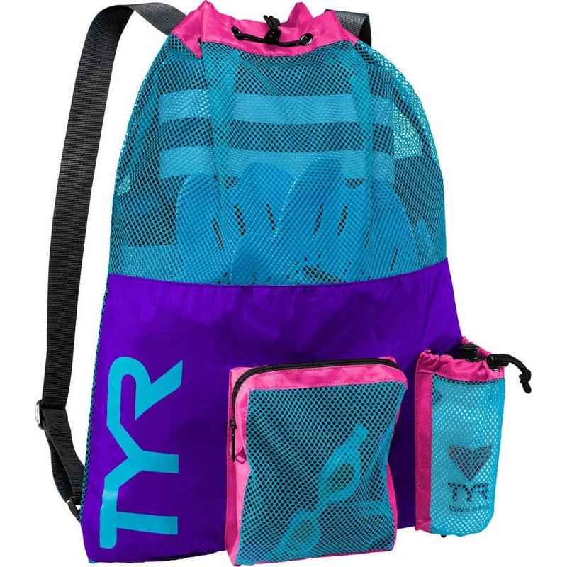 Big Mesh Mummy Backpack for Swim & Sports Gear - Ventilated 40L Capacity