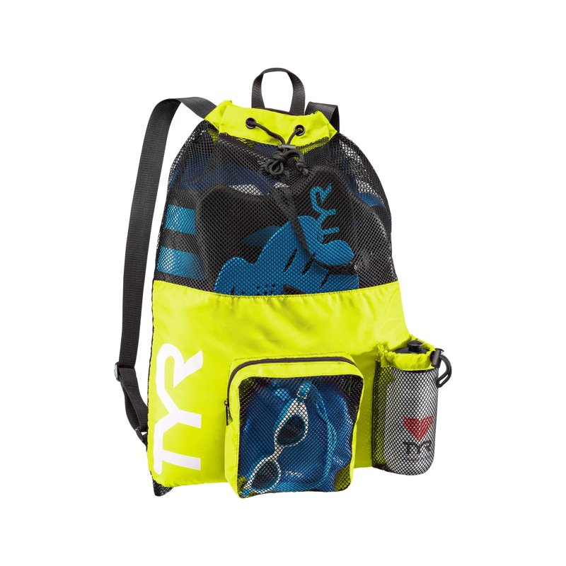 Large Mesh Swim Backpack 40L - Ventilated Sport & Beach Gear Bag