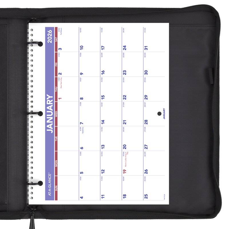 2026 Monthly Wall Calendar Small 11x8 - Desk & Wall Calendar with Julian Dates