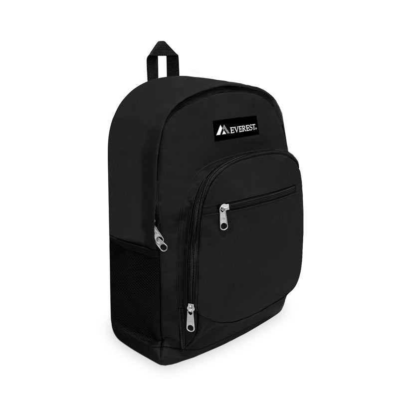 Unisex Casual Backpack with Side Mesh Pockets - Stylish & Spacious