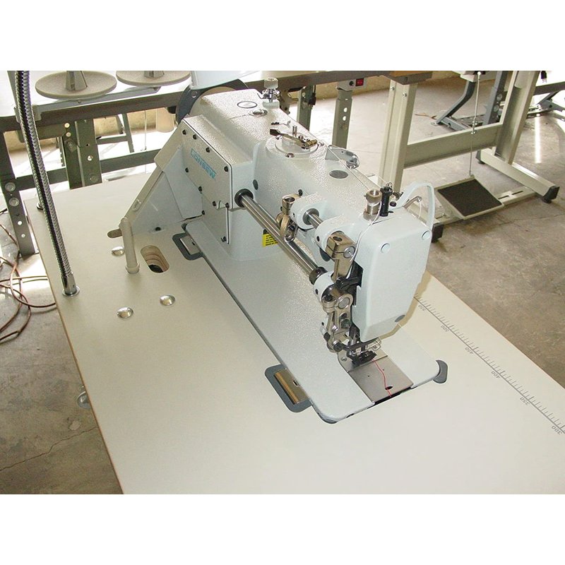 Consew P1206RB Needle Feed Industrial Sewing Machine with Table for Heavy-Duty Upholstery