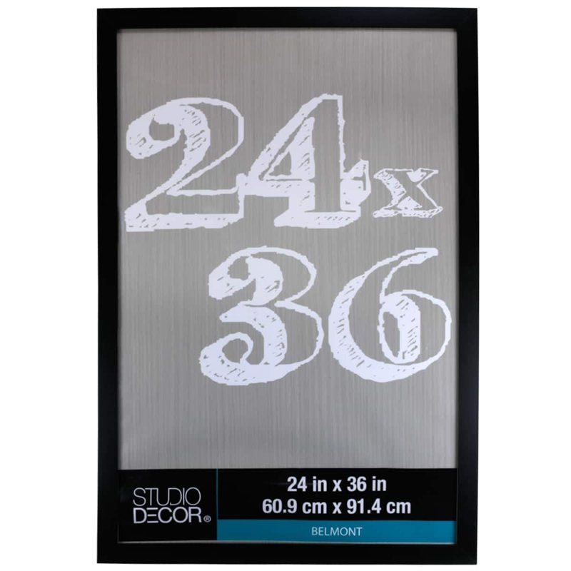 24x36 Inch Black Picture Frame Bulk Pack - Modern Wall Decor, Includes Hanging Hardware
