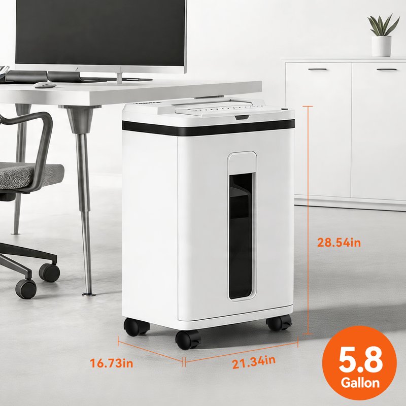 Heavy Duty Micro Cut Paper Shredder with Auto Feed 200 Sheets for Home Office