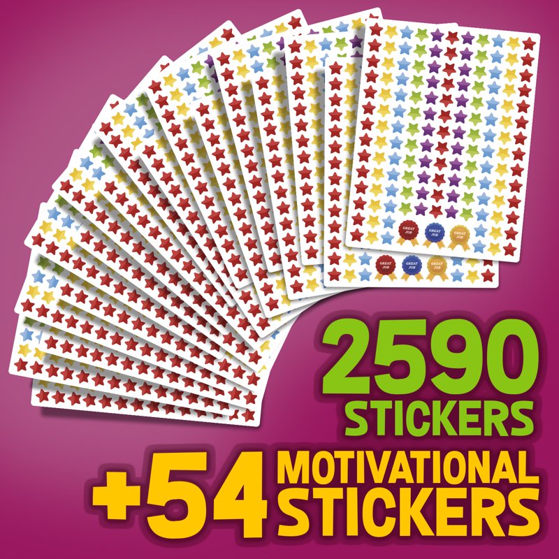 Kids Reward Chart & Journal Set with Stickers & Task Cards - Weekly Routine Tracking