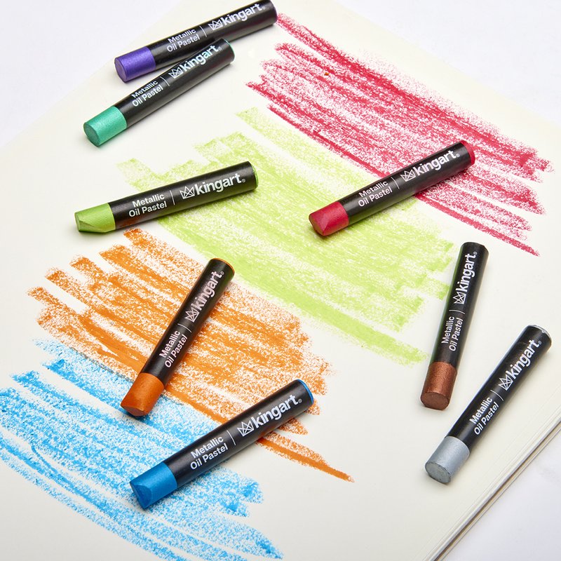 Artist Oil Pastel Set with 24 Vibrant Colors for Drawing & Mixed Media