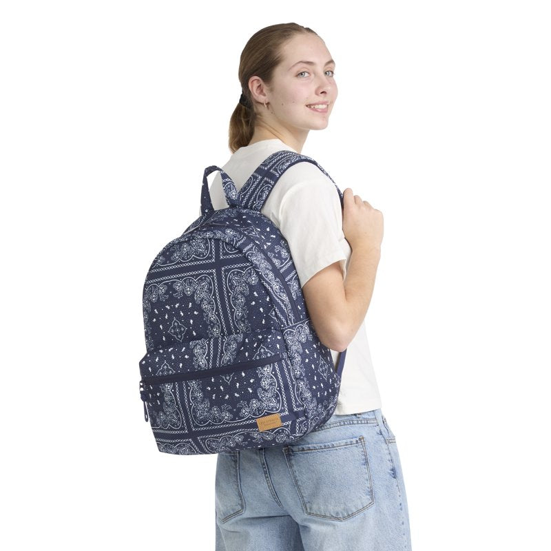 Women's 17-Inch Bandana Print Dome Backpack - Durable & Stylish