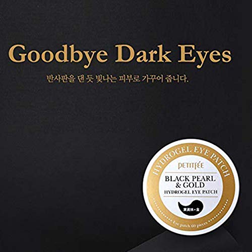 Petitfee Black Pearl & Gold Hydrogel Eye Patch, 60 Pieces, 2.96 oz (84 g)