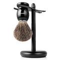 Perfecto Black Stand + Black Shaving Brush